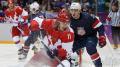 Russia and the USA battle it out on the ice in the Sochi Olympics